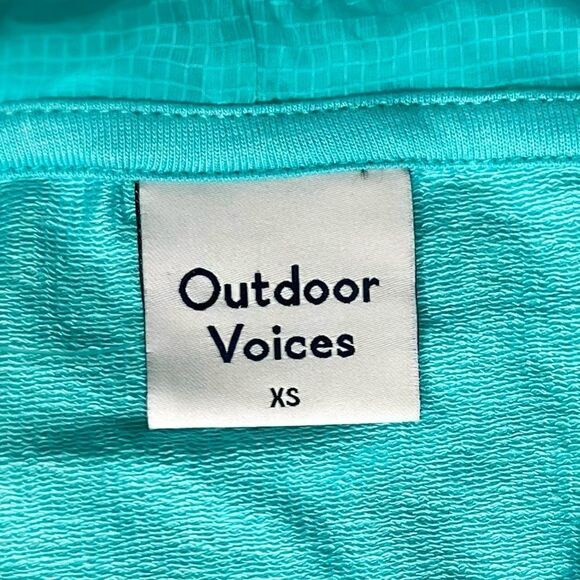 Outdoor Voices BeachTree Hoodie Pullover in Capri Blue, Long Sleeve Relaxed. NWT - Picture 10 of 16